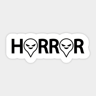 Horror artistic design Sticker